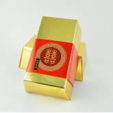 [婚禮小物喜米批發]金磚喜米禮盒(300g*1入,附贈提袋),300組